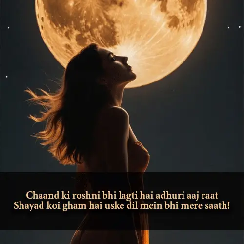 Love Chand Shayari in English