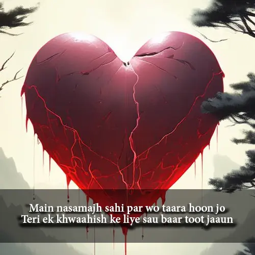 Broken Heart Shayari in English