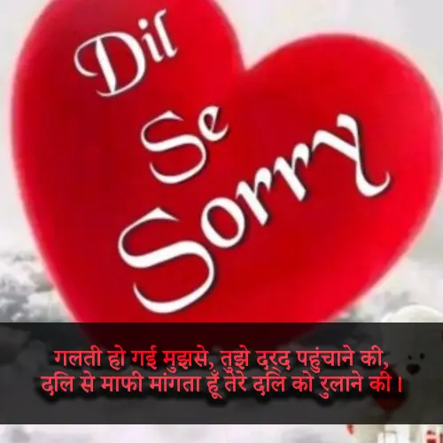 Sorry Shayari 2 Line