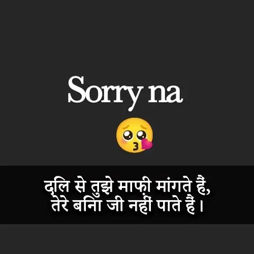 Sorry Shayari 2 Line